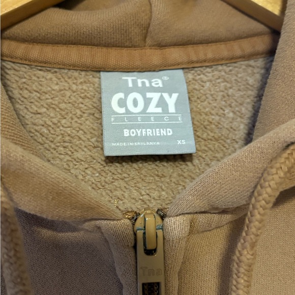 Aritzia TNA Cozy Fleece Boyfriend Fit Sweatshirt Hoodie XS - Picture 3 of 6